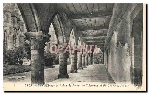 Cartes postales Laon La colonnade du Palais de justice