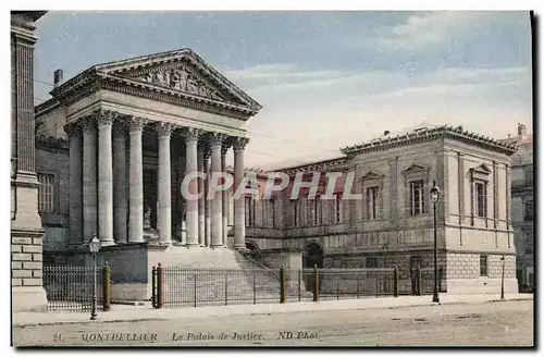 Cartes postales Palais de justice Montpellier