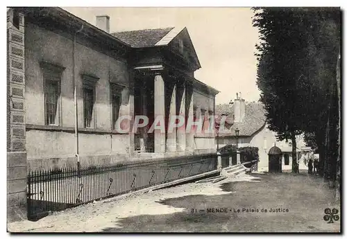 Cartes postales Palais de justice Mende