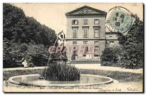 Cartes postales Palais de justice Metz Un coin de l'esplanade