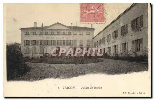 Cartes postales Palais de justice Macon