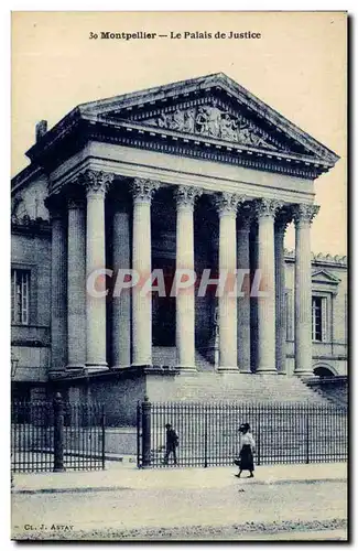 Cartes postales Palais de justice Montpellier