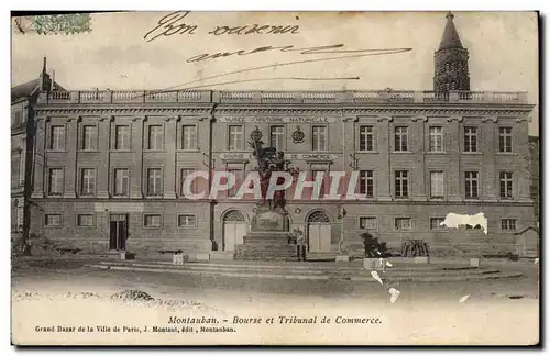 Cartes postales Palais de justice Montauban Bourse et Tribunal de commer