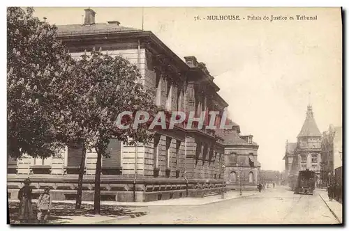 Ansichtskarte AK Palais de justice et Tribunal Mulhouse