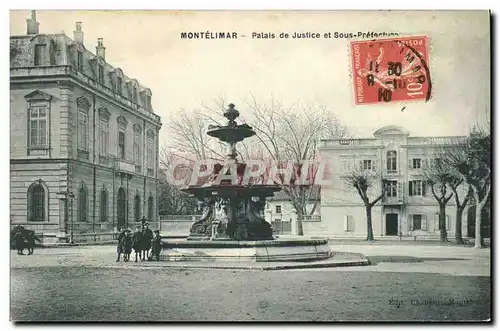 Cartes postales Palais de justice et Sous Prefecture Montelimar