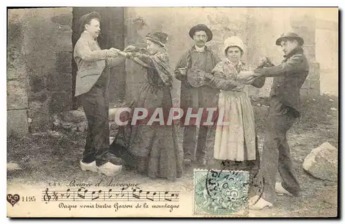Cartes postales Folklore Bourree d'Auvergne