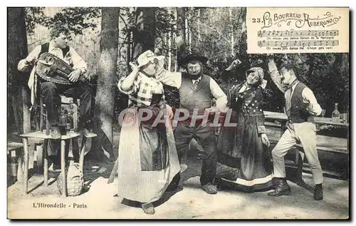 Ansichtskarte AK Folklore Auvergne La bourree