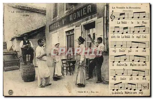 Cartes postales Folklore Le Velay La Vouale La Rouzette