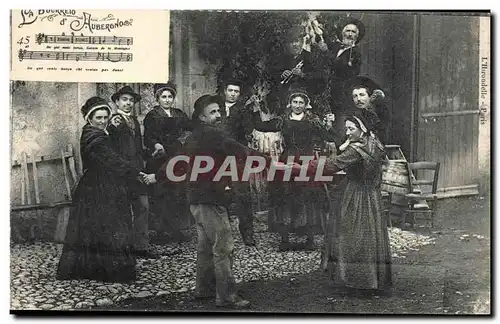 Ansichtskarte AK Folklore Auvergne La bourree