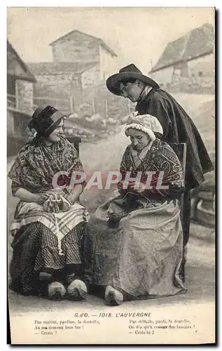 Cartes postales Folklore Auvergne