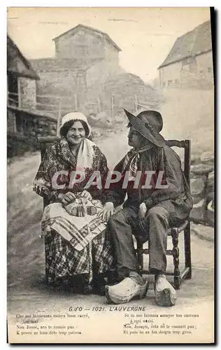 Cartes postales Folklore Auvergne