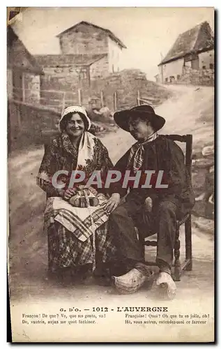 Cartes postales Folklore Auvergne