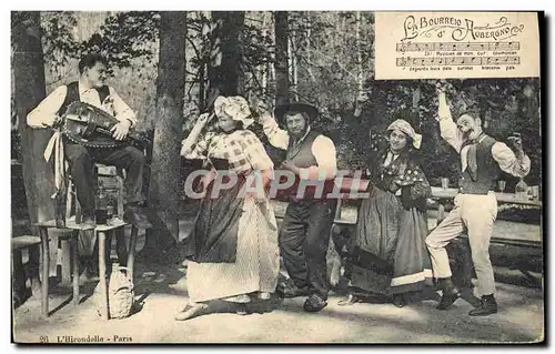 Cartes postales Folklore Auvergne La bourree