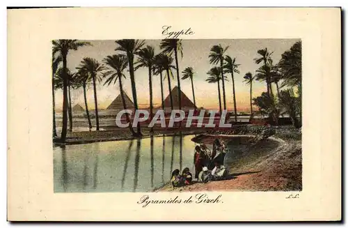 Cartes postales Egypt Egypte Pyramides de Gizeh