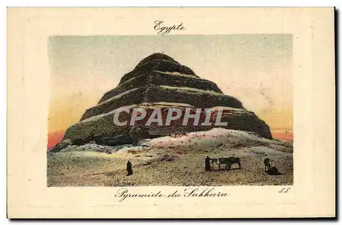 Ansichtskarte AK Egypt Egypte Pyramide de Sakkara