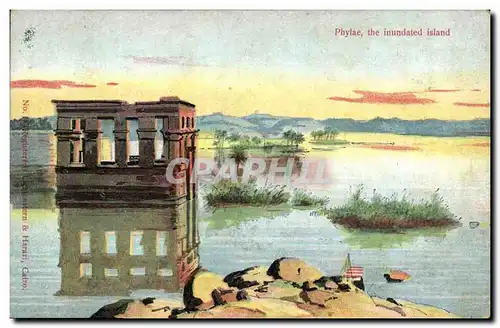 Cartes postales Egypt Egypte Phylae the inundated island