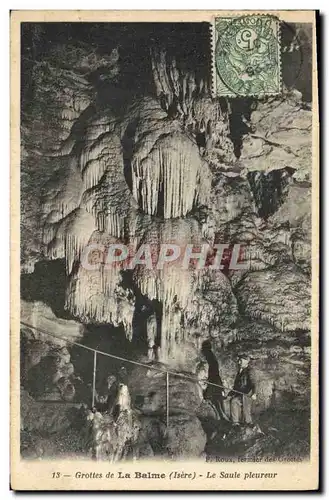 Ansichtskarte AK Grotte Grottes de la Balme Le Saule pleureur