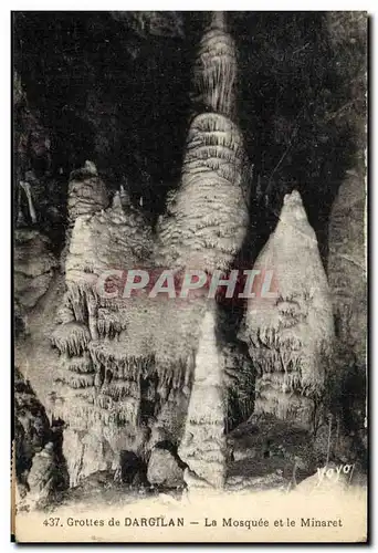 Ansichtskarte AK Grotte Grottes de Dargilan La mosquee et le minaret
