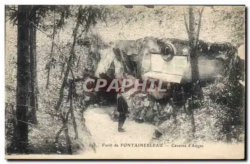 Ansichtskarte AK Grotte Grottes Foret de Fontainebleau Caverne d'Augas