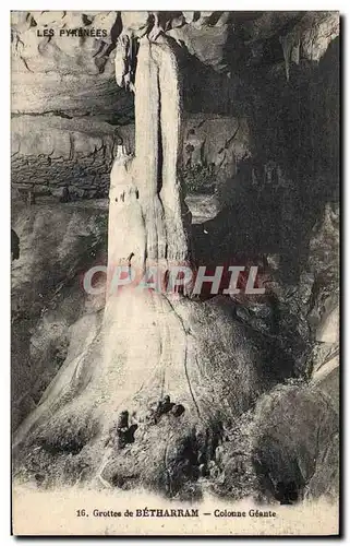 Ansichtskarte AK Grotte Grottes de Betharram Colonne geante