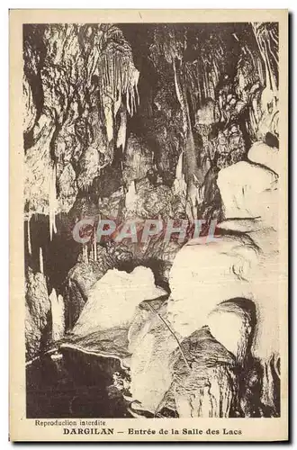 Ansichtskarte AK Grotte Grottes Dargilan Entree de la salle des Lacs