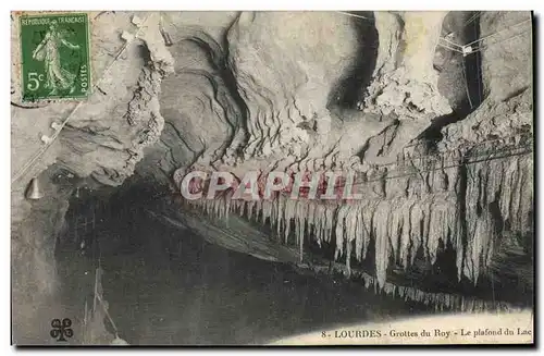 Cartes postales Grotte Grottes du Roy Le plafond du lac Lourdes