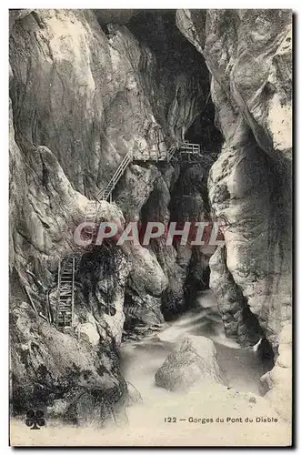 Ansichtskarte AK Grotte Grottes Gorges du pont du diable