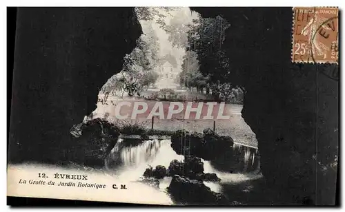 Cartes postales Grotte Grottes Evraux Jardin botanique