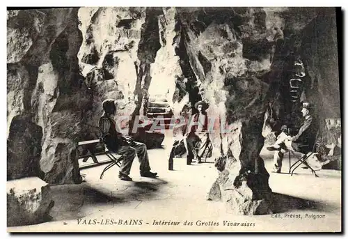 Ansichtskarte AK Grotte Vals les Bains Interieur des Grottes Vivaraises