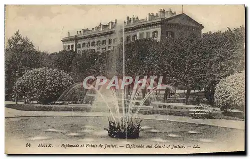 Cartes postales Palais de Justice Esplanade Metz