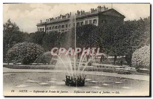 Cartes postales Metz Esplanade du Palais de Justice