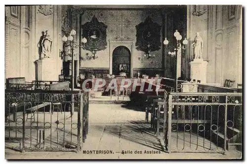 Cartes postales Palais de Justice Montbrison Salle des Assises