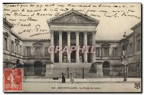 Cartes postales Montpellier le palais de Justice