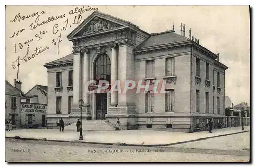 Cartes postales Mantes la Jolie le palais de justice