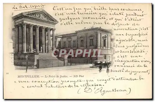 Cartes postales Montpellier le palais de justice