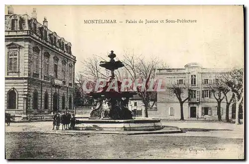 Cartes postales Montpellier palais de justice et sous Prefecture