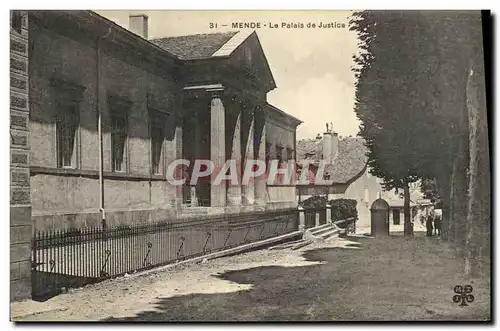 Cartes postales Mende le palais de justice