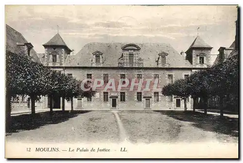 Cartes postales Moulins le palais de justice