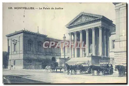 Cartes postales Montpellier le palais de justice