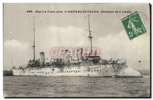 Cartes postales Bateau de Guerre D'Entrecasteaux Croiseur de 1ere classe