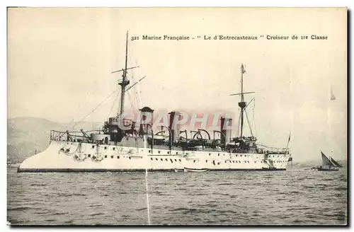 Ansichtskarte AK Bateau de Guerre Le D'Entrecasteaux Croiseur de 1ere classe