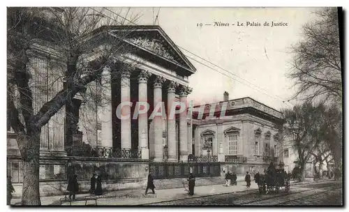 Ansichtskarte AK Nimes Palais de justice