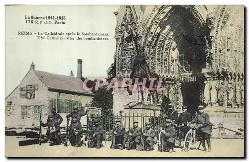 Ansichtskarte AK Militaria La guerre 1914 1915 Reims la cathedrale apres le bombardement