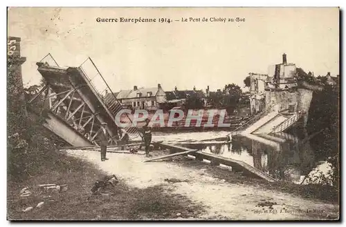 Ansichtskarte AK Militaria Guerre Europeenne 1914 le pont de Choisy au Bac