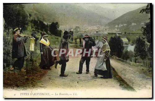 Ansichtskarte AK Folklore Auvergne La Bourree