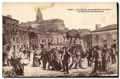 Cartes postales Folklore La bourree des conscrits