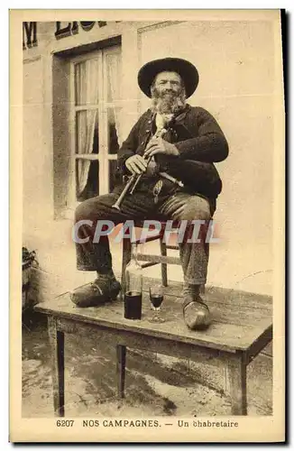 Cartes postales Folklore Un chabretaire