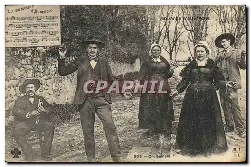 Ansichtskarte AK Folklore Auvergne La bourree