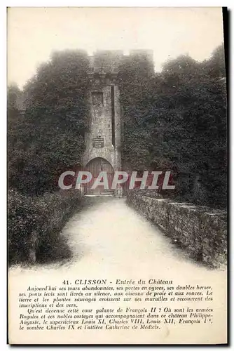 Cartes postales Clisson Entree du Chateau