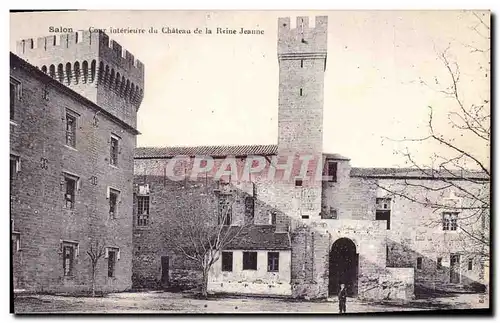 Cartes postales Salon Cour interieure du Chateau de la Reine Jeanne